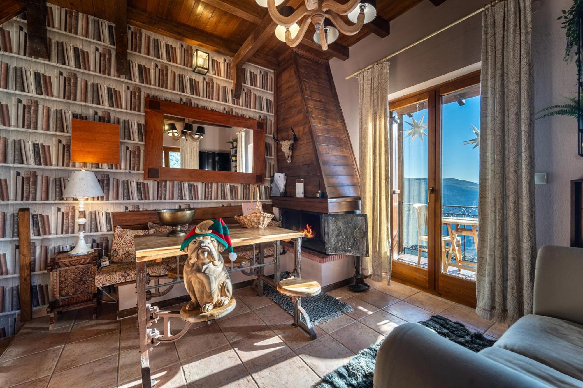 Rock Dandy Deluxe Chalet In Arachova - Delphi, Sauna, Prv Parking, Amazing View Exterior photo